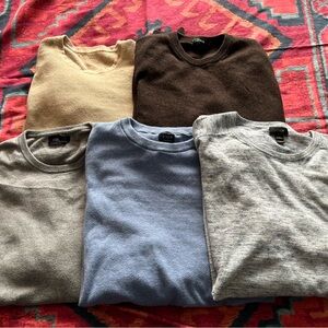 J. Crew Men's Lot of 5 Medium Sweater Collection - Assorted Colors